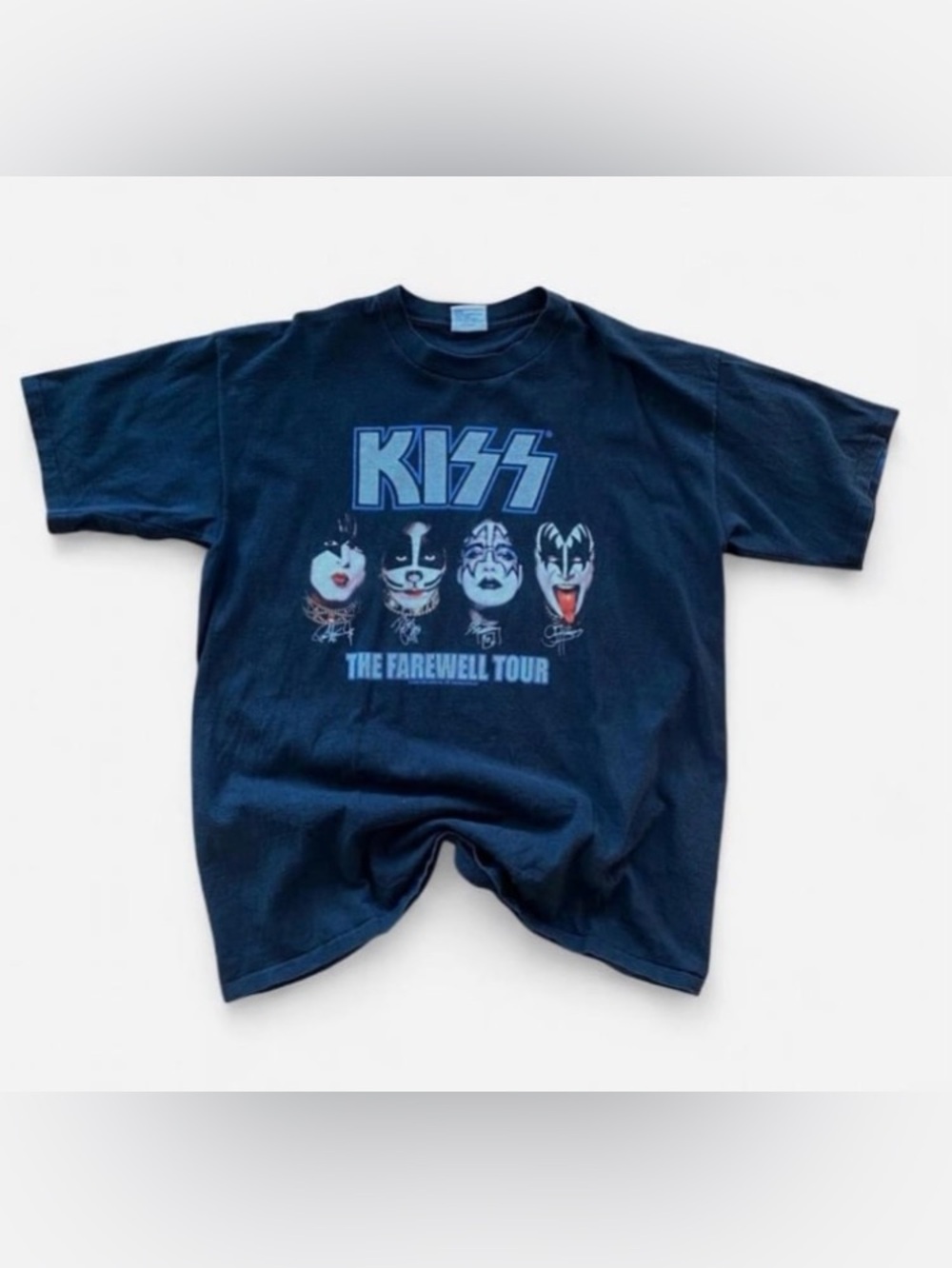 Vintage 2000 KISS The Farewell Tour Black Band Tee
